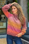 Tribal Bordeaux Mock Neck Sweater : Bordeaux