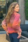 Tribal Bordeaux Mock Neck Sweater : Bordeaux