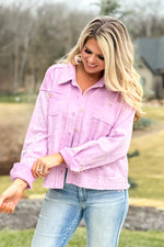 Campfire Cozy Jacket : Lavender Pink