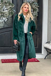 Mountain Villa Faux Fur Coat : Green