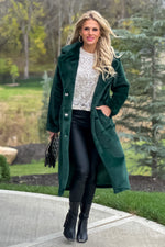 Mountain Villa Faux Fur Coat : Green