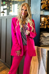 Liverpool Barbara Button Front Blazer : Pink Topaz