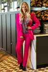 Liverpool Barbara Button Front Blazer : Pink Topaz