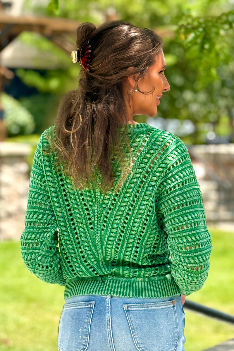 Tribal Celestine Crew Neck Sweater : FieldGreen