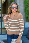 Hilde Relaxed Sweater : Tea/Cream