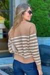 Hilde Relaxed Sweater : Tea/Cream