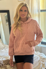 Collins Quilted Knit Pullover : Blush