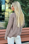 Up For Adventure Crew Neck Cable Sweater : Brown