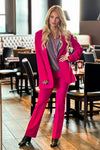 Liverpool Barbara Button Front Blazer : Pink Topaz