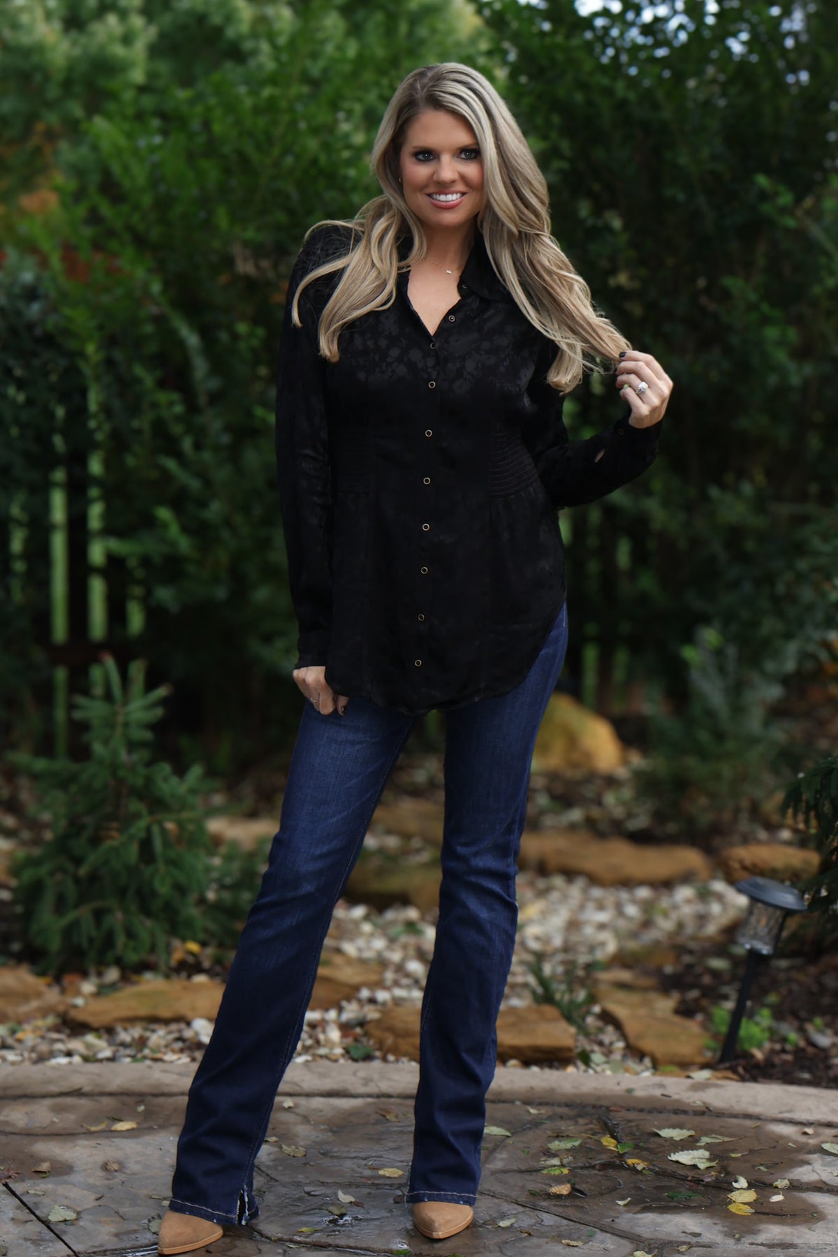 XCVI Lillia Senneca Blouse : Black