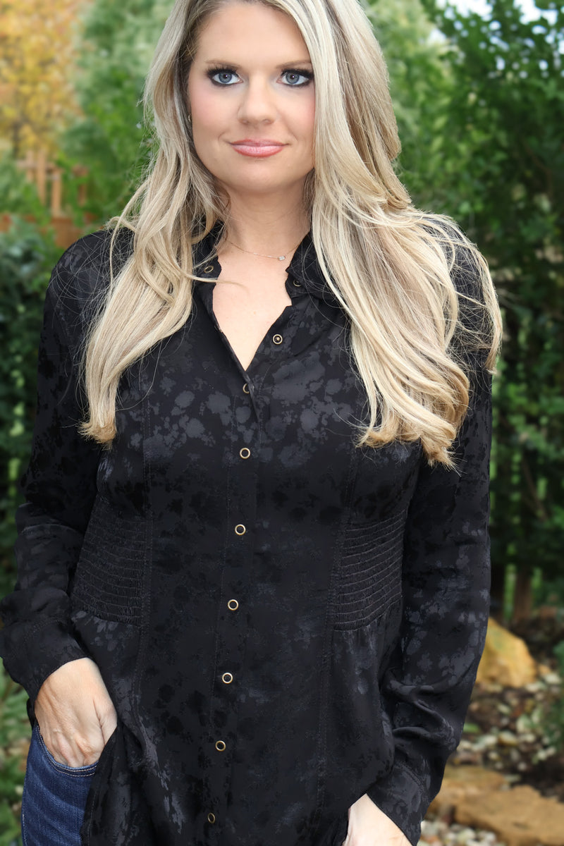 XCVI Lillia Senneca Blouse : Black