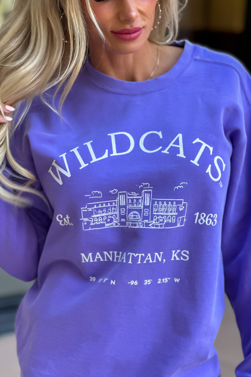KSU Wildcats Stadium Sweatshirt : Violet