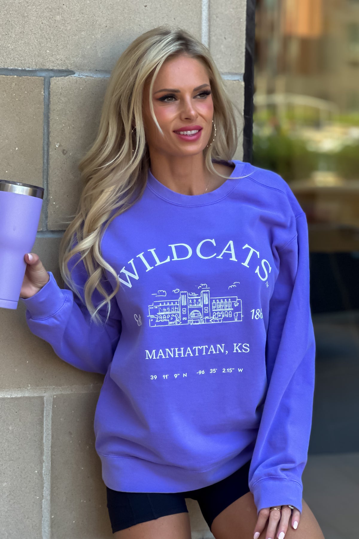 KSU Wildcats Stadium Sweatshirt : Violet