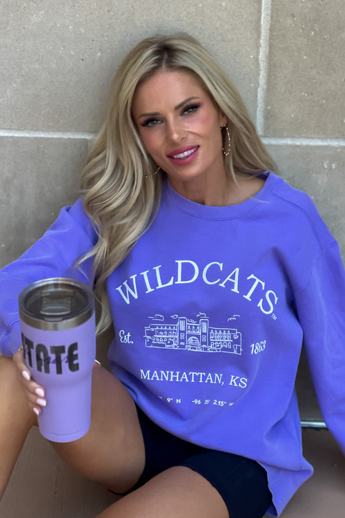 KSU Wildcats Stadium Sweatshirt : Violet