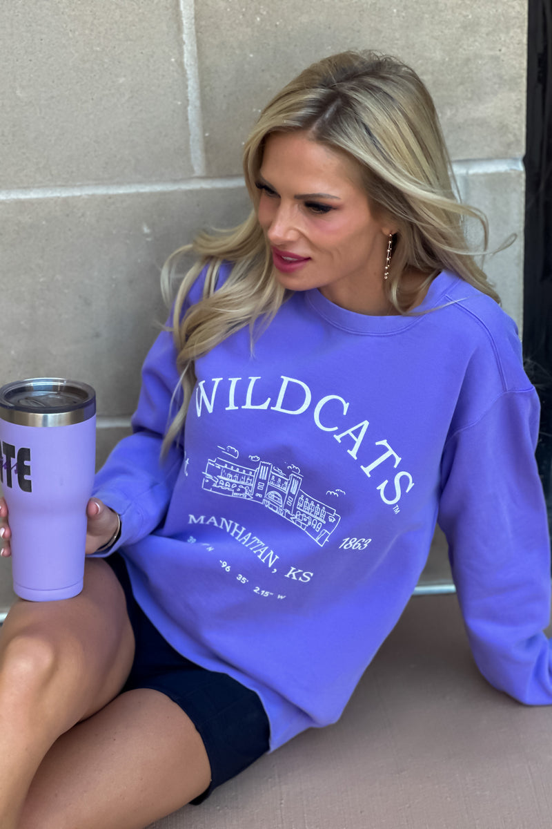 KSU Wildcats Stadium Sweatshirt : Violet