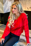 Minka Liverpool Dolman Sweater : Tango Red