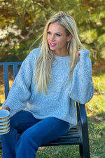 Lizza Crew Neck Sweater : Heather Grey