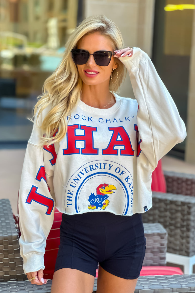 KU Phipps Split Sleeve Top : White