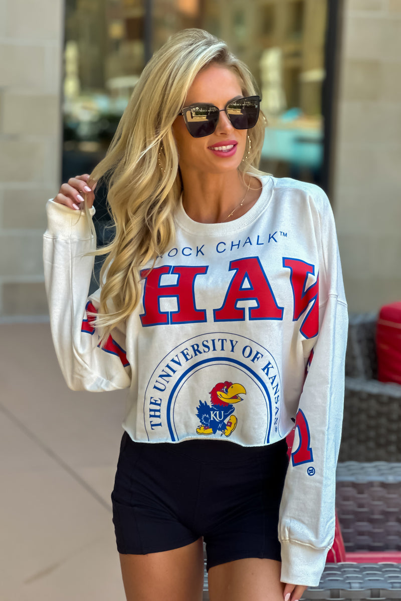 KU Phipps Split Sleeve Top : White
