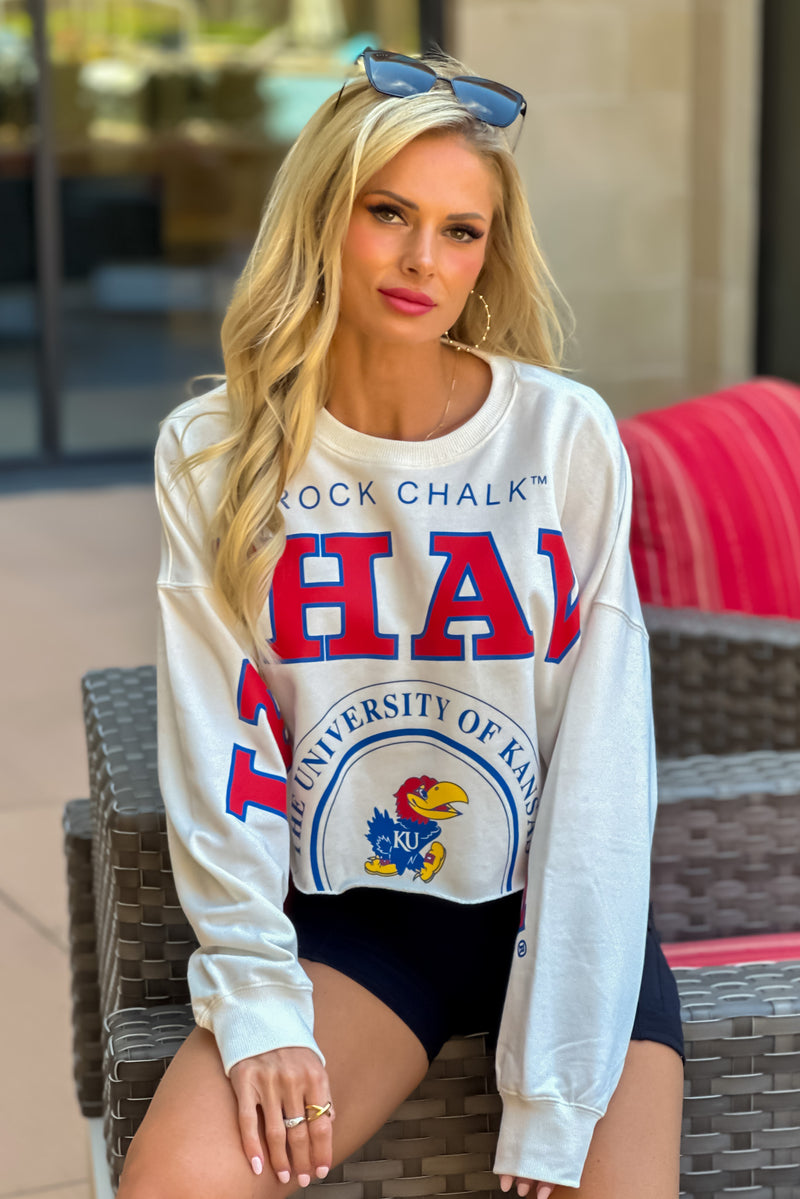 KU Phipps Split Sleeve Top : White