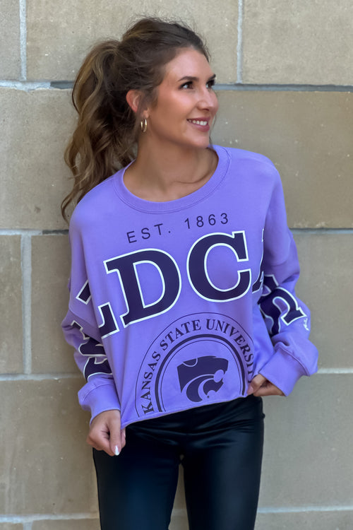 KState Phipps Split Sleeve Top : Lavender