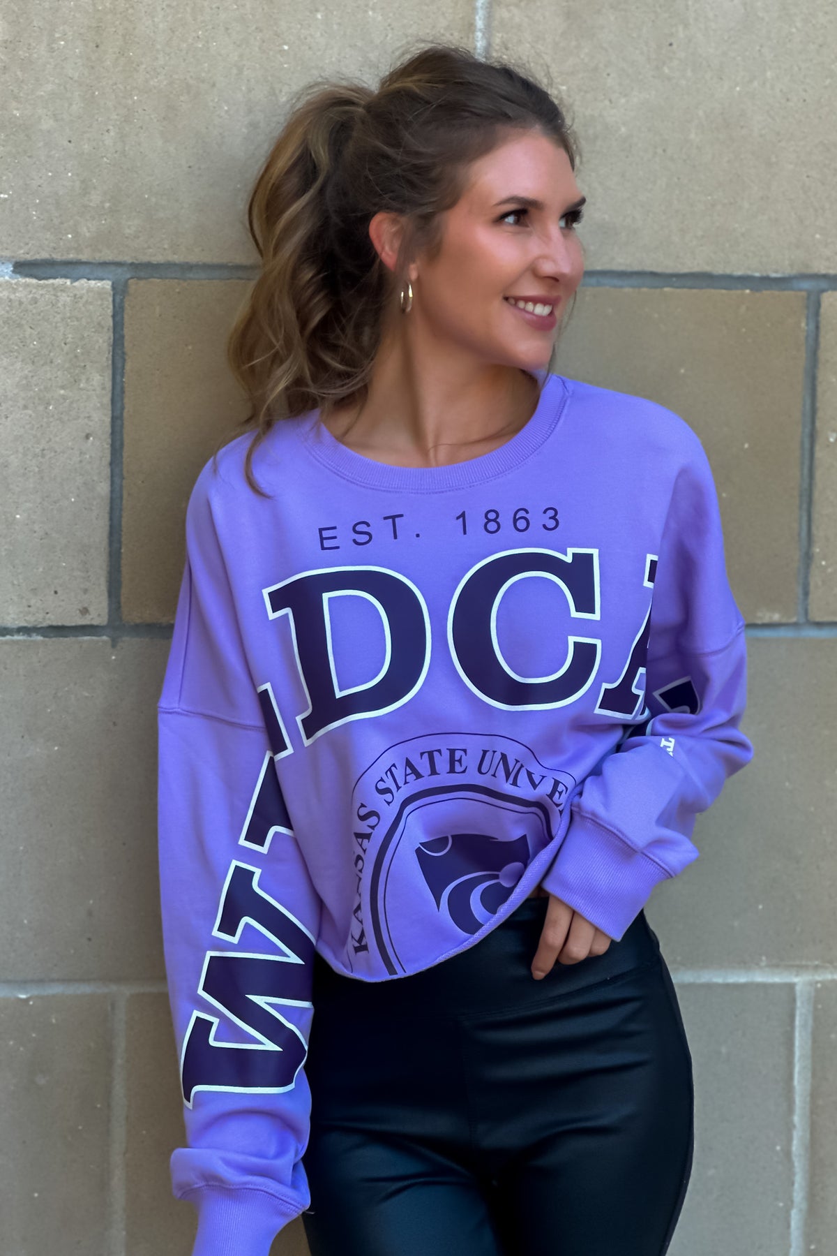 KState Phipps Split Sleeve Top : Lavender