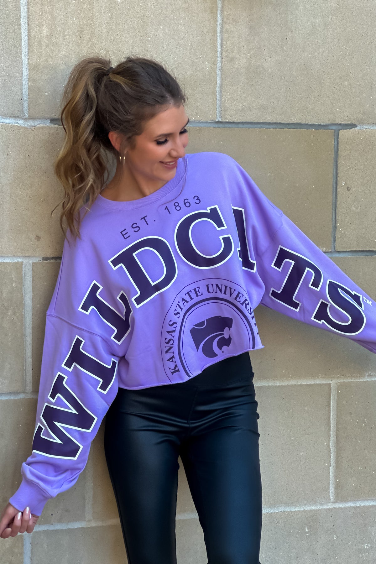 KState Phipps Split Sleeve Top : Lavender