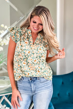 Tell You Everything Casual Blouse : Yellow/Green