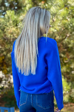 Kendi Ribbed Sweater : Blue