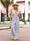 Kailin 2 Piece Striped Outfit : Ivory/ Navy