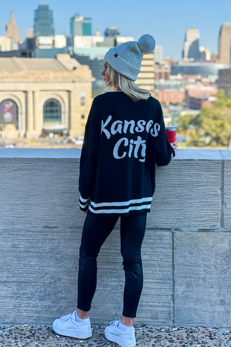 Taylor Varsity Kansas City Cardigan : Black