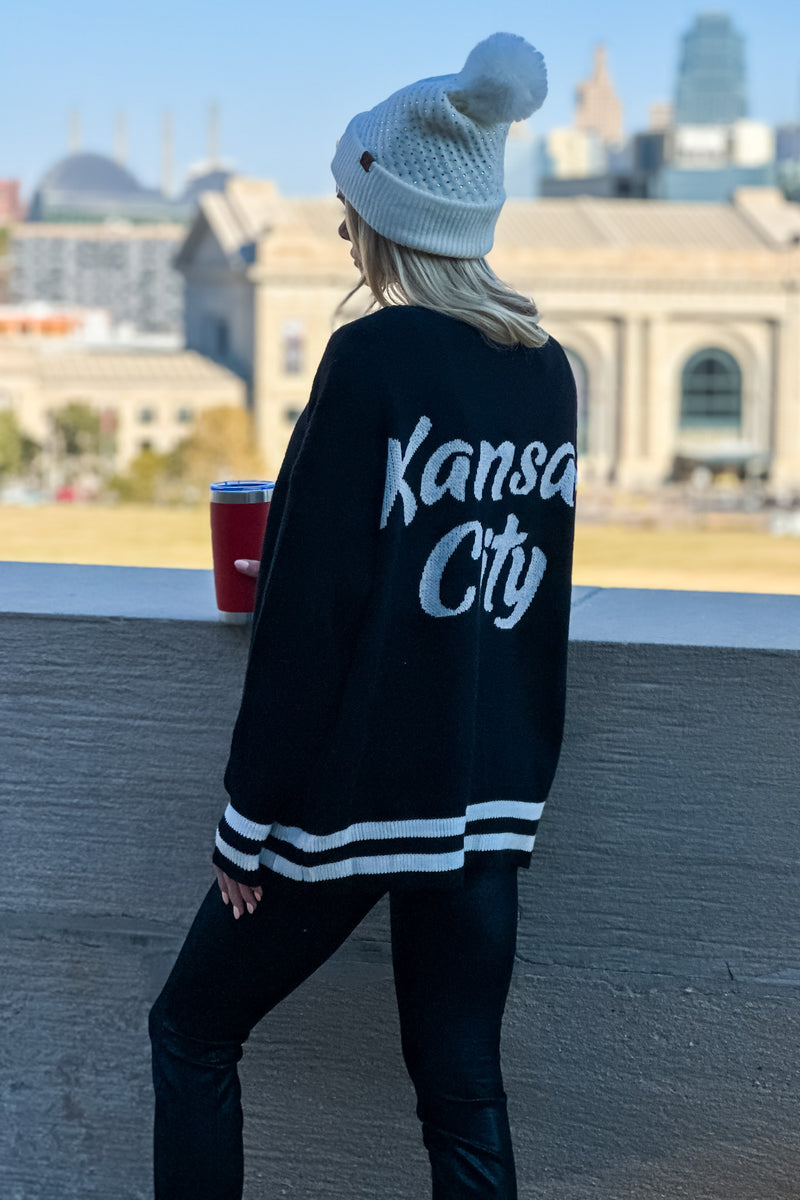 Taylor Varsity Kansas City Cardigan : Black