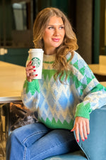 Icicles in the Evergreens Sweater : Green