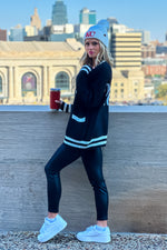 Taylor Varsity Kansas City Cardigan : Black