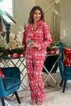 Fair Isle Holiday Pajamas : Red