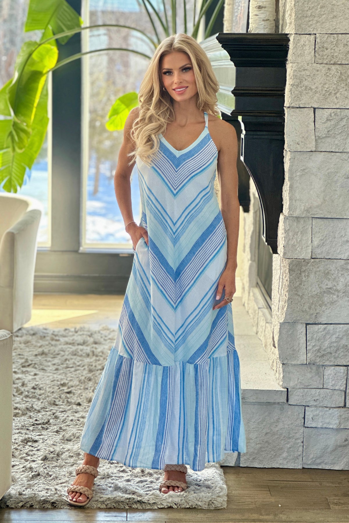 Tribal Petula Lined Maxi Dress : Oasis