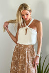 Jules Cut Out Top : Ivory
