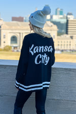 Taylor Varsity Kansas City Cardigan : Black