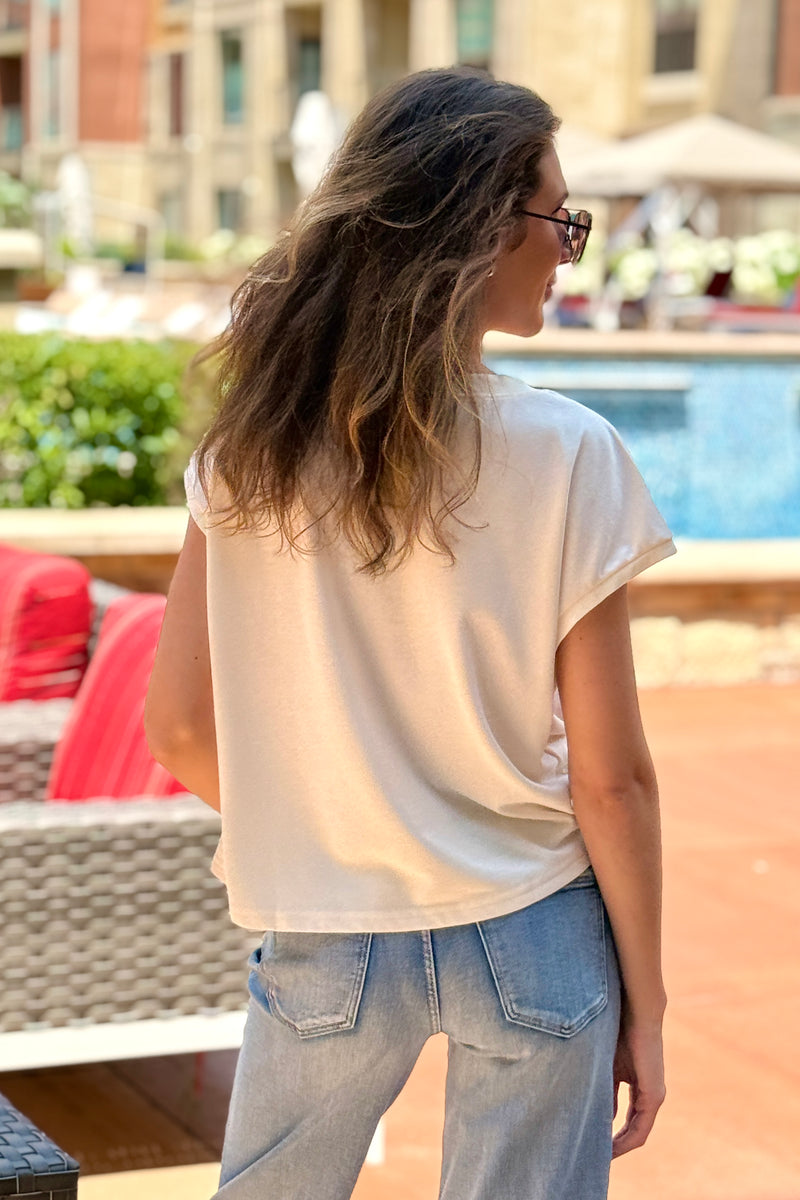 Alma US Flag Top : Cream