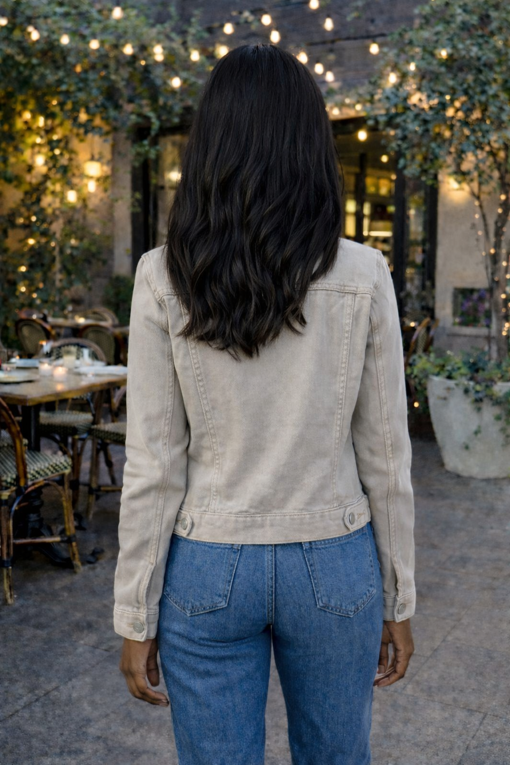 Khloe Washed Sweatshirt Feel Jacket : Light Stone