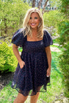 Darana Puff Sleeve Scoop Neck Blouse : Black