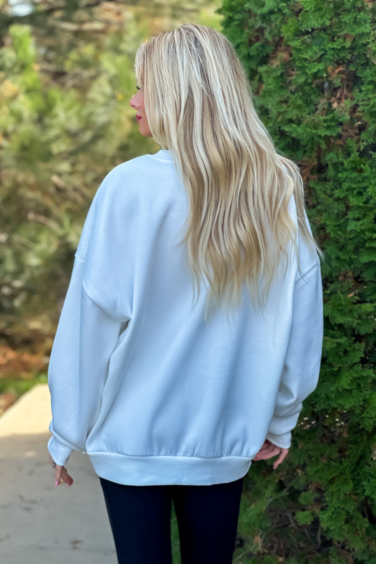 Kansas Jayhawks Play On Oversized Fleece : White/Blue/Red