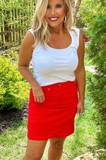 Velvet Heart Carlisha Ribbed Knit Open Neck Tank : White