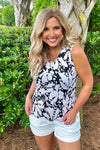 Tribal Gaia Sleeveless Polo Top : Pebble