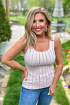 Tribal Jayella Sweater Tank : Seashell