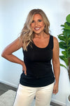 Tribal Kaede Wear 2 Ways Tank Top : Black