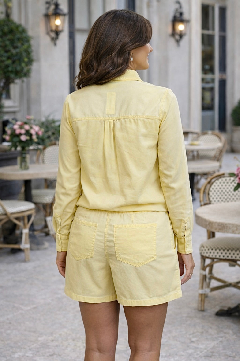 Tribal Keilani Flowy Overshirt : Lemongrass