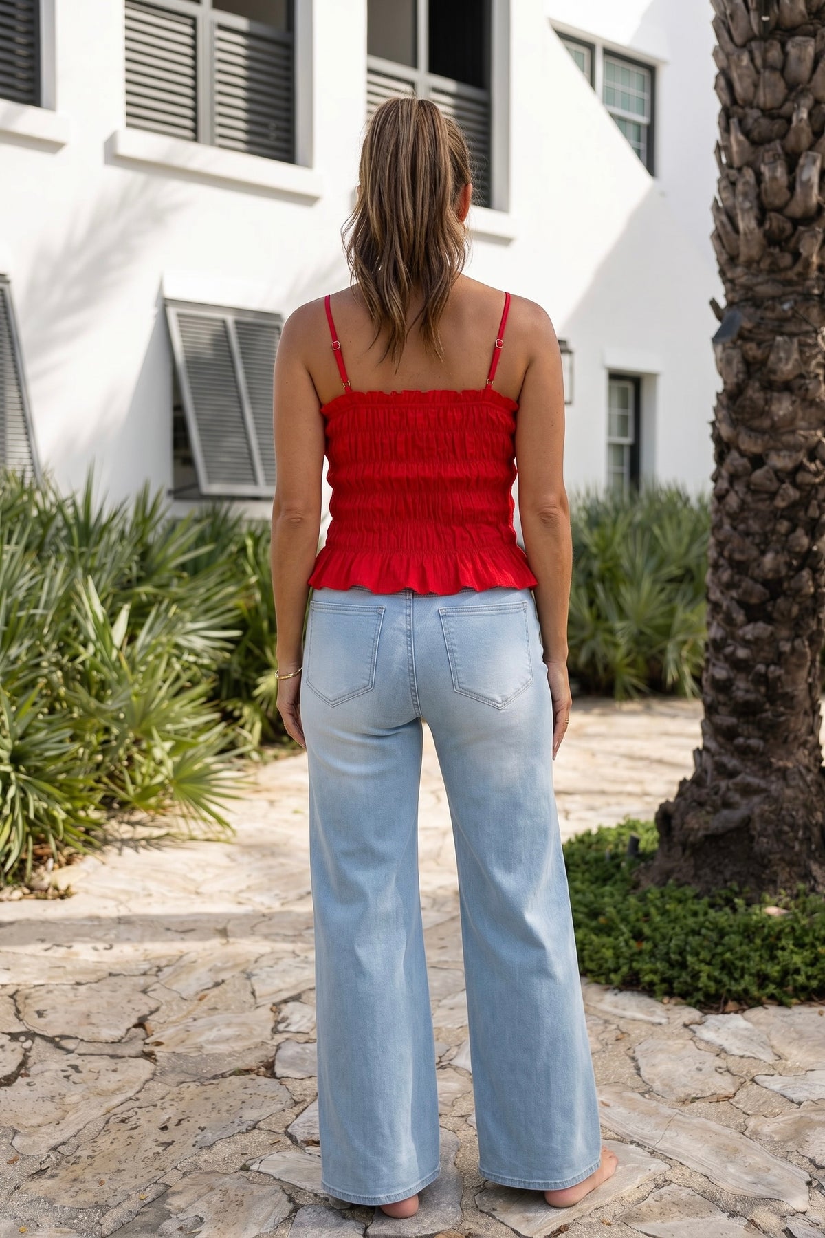 Naya Sleeveless Top : Red