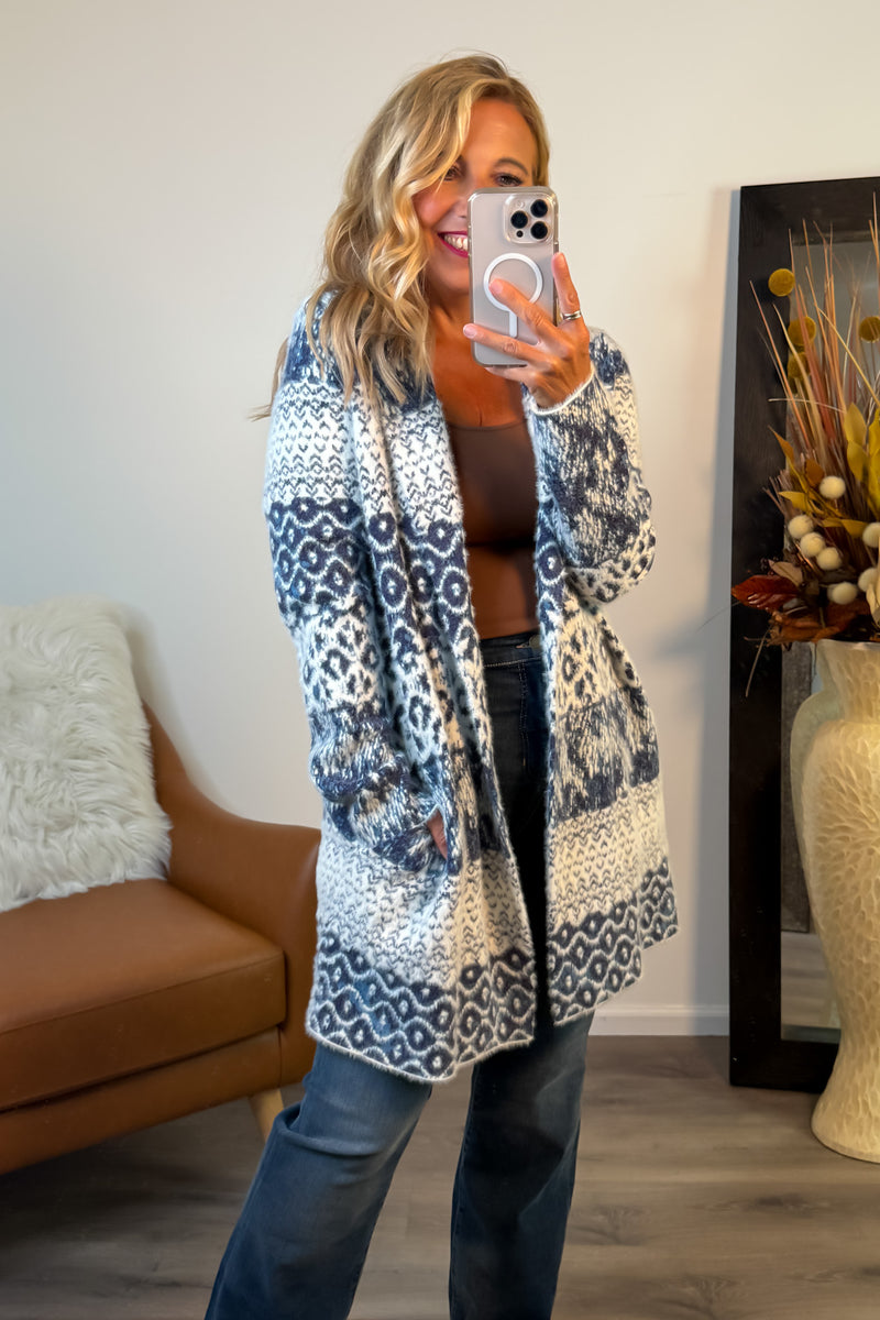 Liverpool Emelda Sweater Coat : Navy