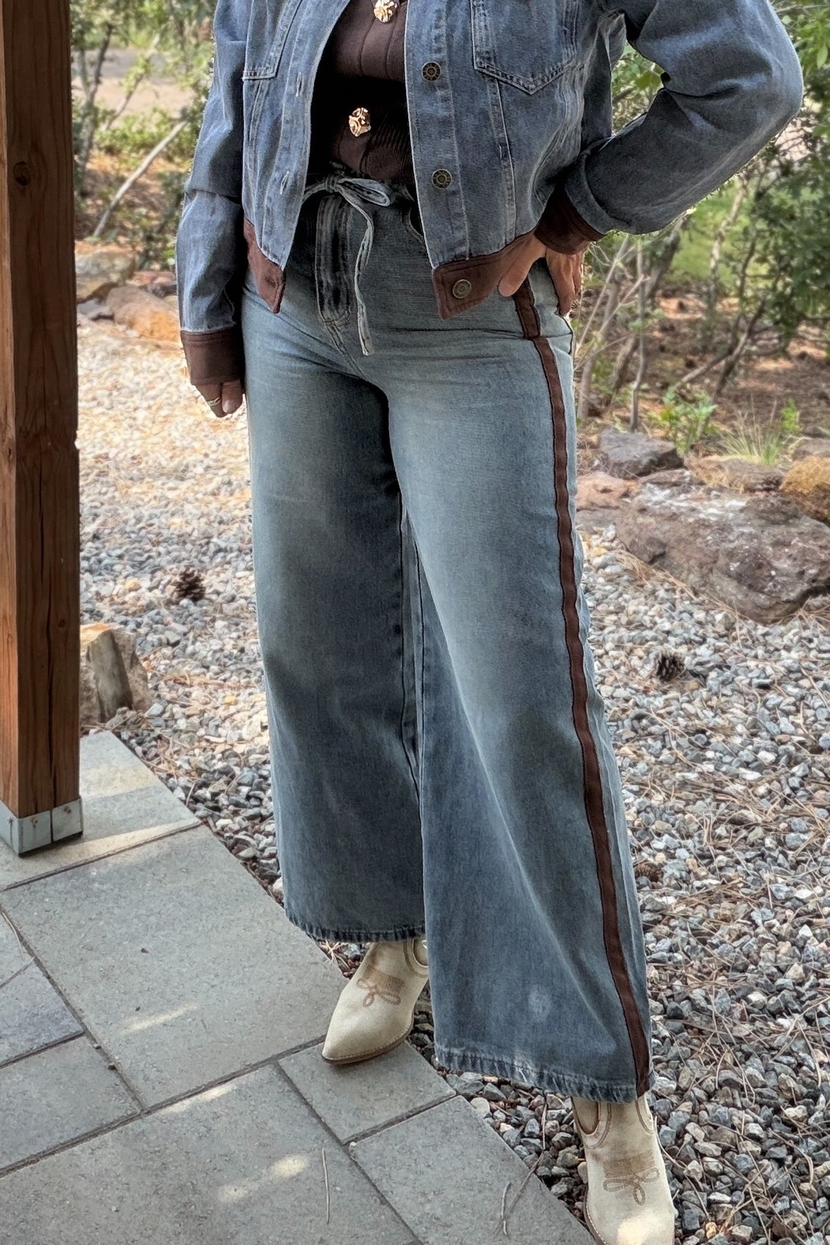 Skies are Blue Breckie Washed Denim Jeans : Denim